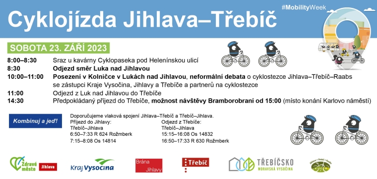 Cyklojízda JIHLAVA - TŘEBÍČ