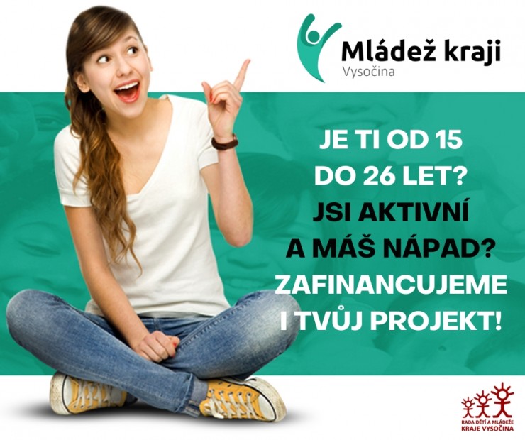 Program Mládež kraji může v Třebíči finančně podpořit i tvůj nápad Program Mládež kraji může v Třebíči finančně podpořit i tvůj nápad