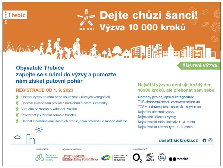 Zapojte se s námi do výzvy 10 000 kroků Zapojte se s námi do výzvy 10 000 kroků