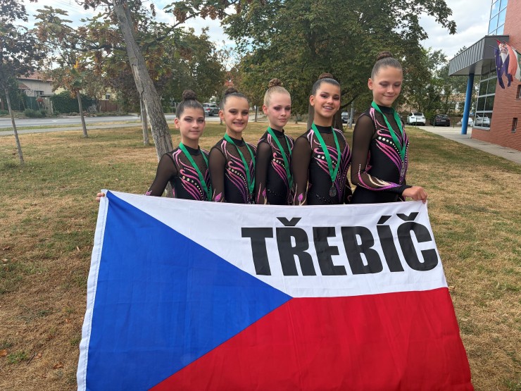Gymnastky z TJ MG Třebíč slaví zlatý úspěch v Maďarsku