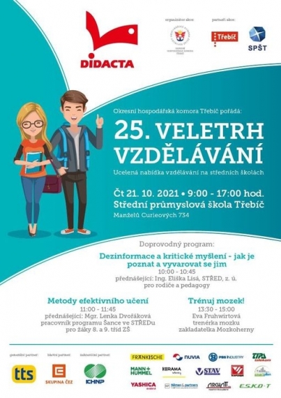 Pozvánka: 25. veletrh vzdělávání DIDACTA 2021
